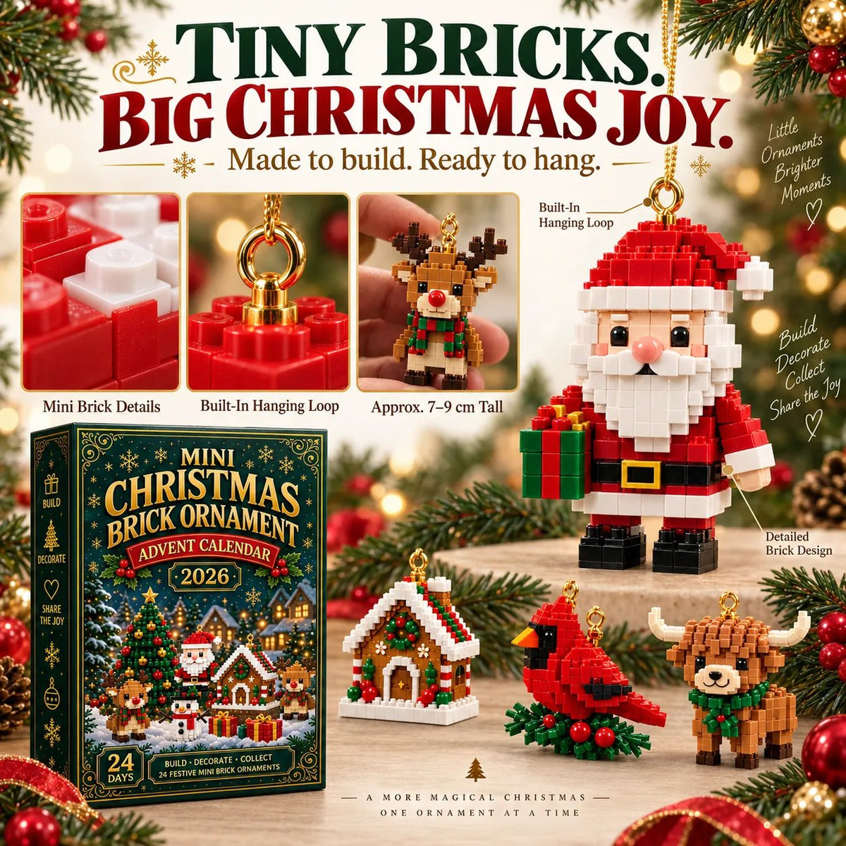 Tiny bricks, big Christmas joy