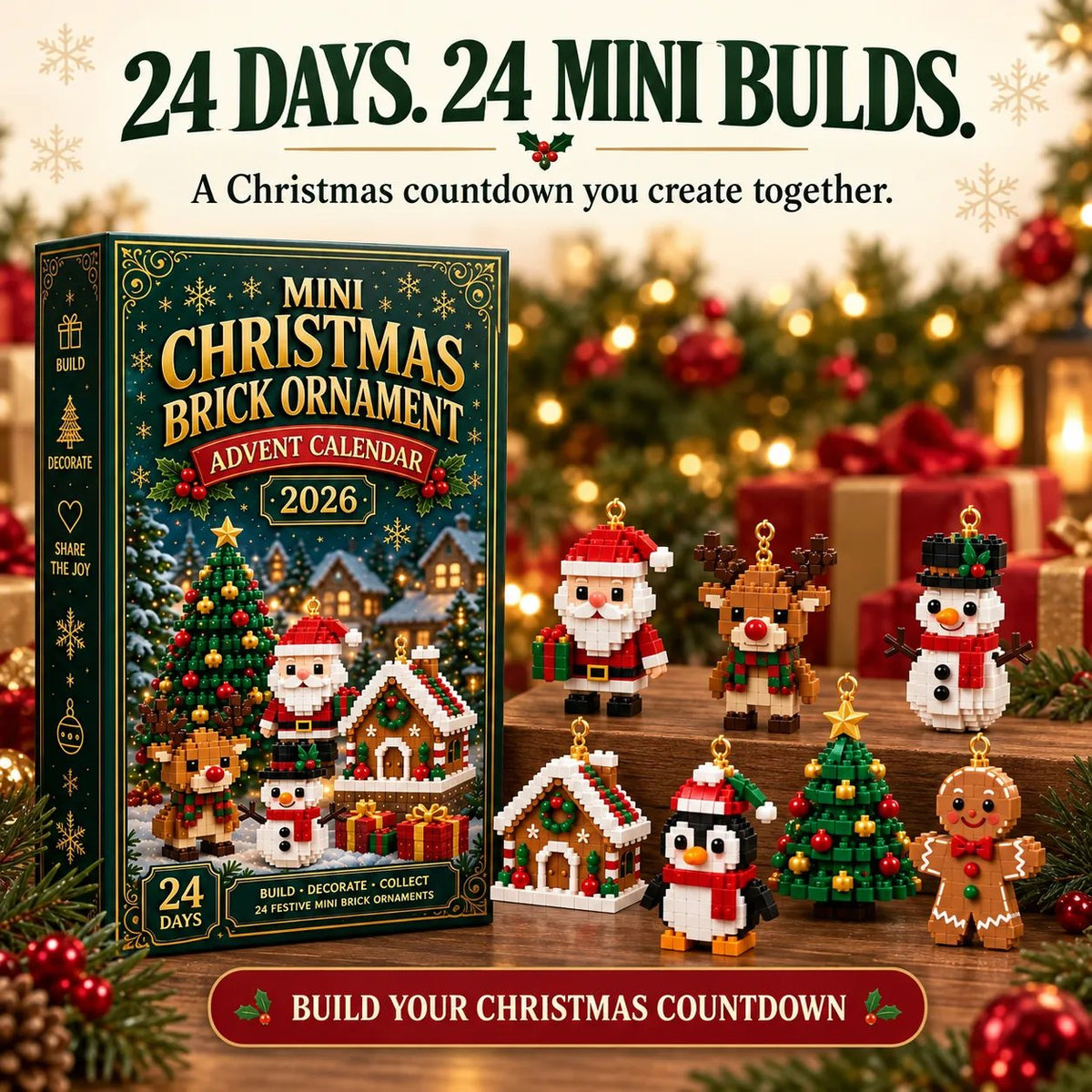 Rynouela Christmas Brick Advent Calendar – 24 mini builds