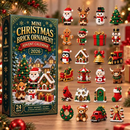 Christmas brick advent calendar and ornaments