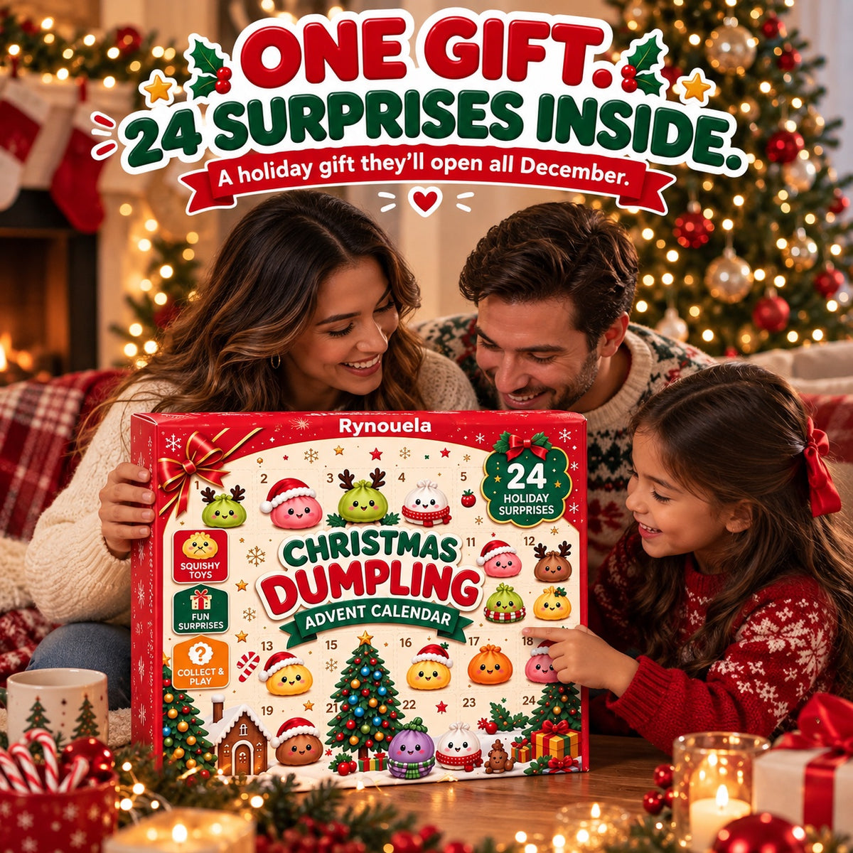 Rynouela Christmas Dumpling Advent Calendar – one gift, 24 surprises