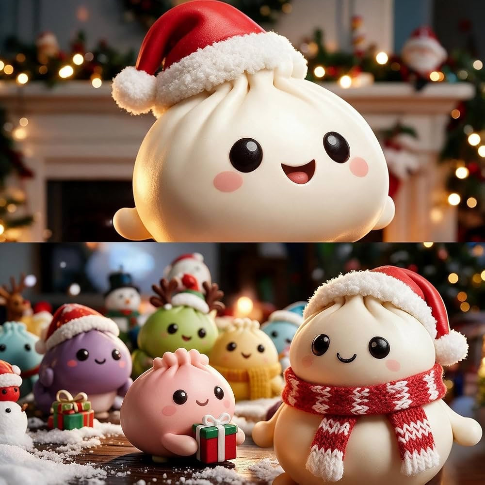 Christmas dumpling characters