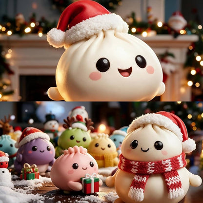 Christmas dumpling characters