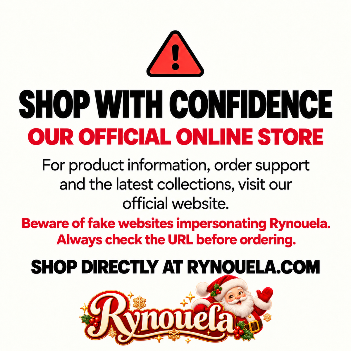 Shop with confidence – official Rynouela store